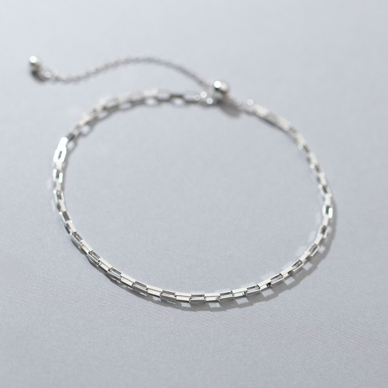 s925 sterling silver trendy chain chic bracelet