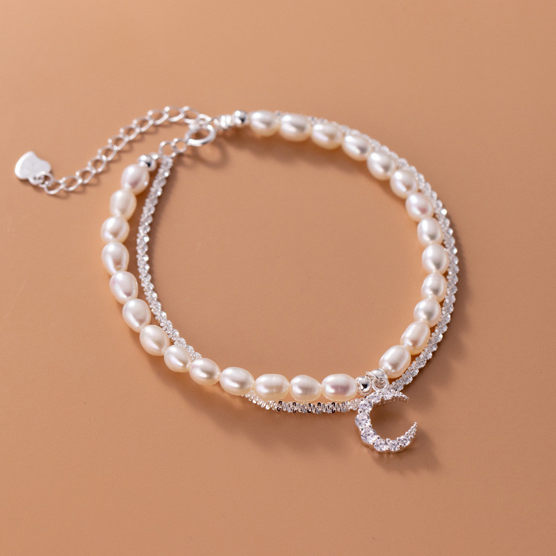 s925 sterling silver sweet charm bracelet