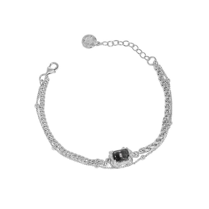 design natural freshwaterpearl beadeds925 sterling silver bracelet