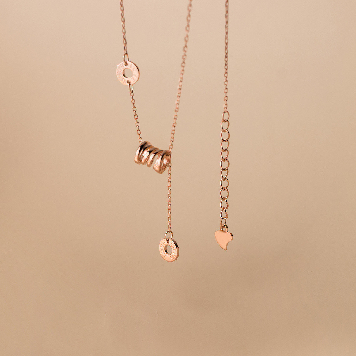 s925 sterling silver chic simple glass circle deer sweet necklace