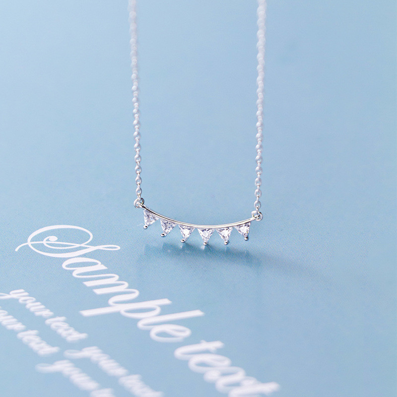 s925 sterling silver heart tassel necklace
