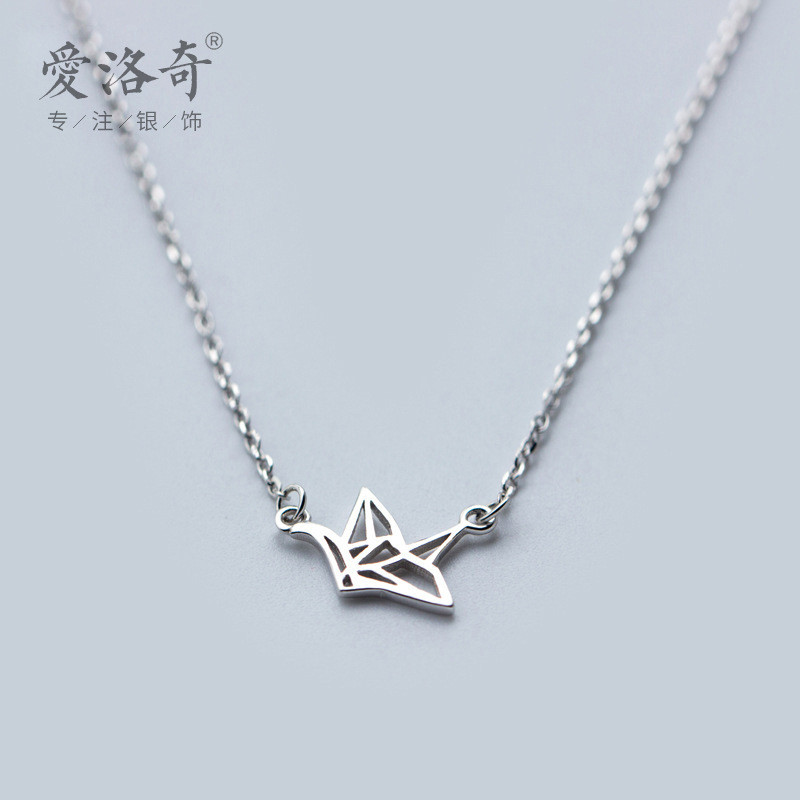 s925 sterling silver fashion unique circle necklace