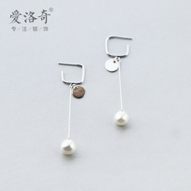 s925 sterling silver oval earrings