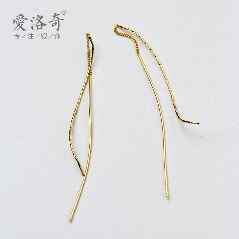s925 sterling silver hollowed chic small trendy earrings