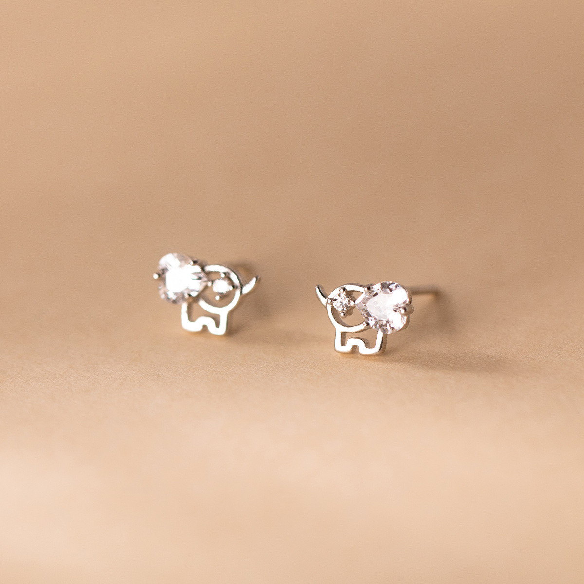 s925 sterling silver simple earrings