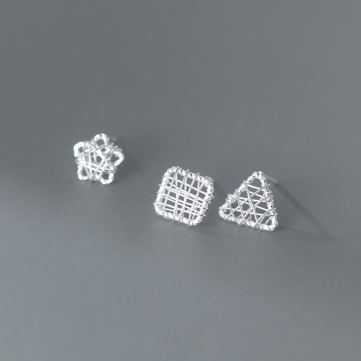 s925 sterling silver simple chic small earrings
