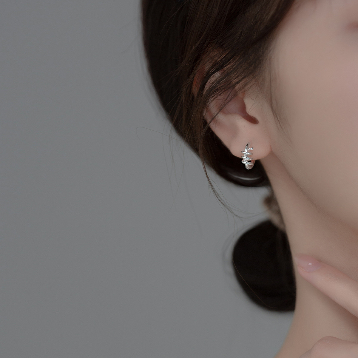 s925 sterling silver barX simple chic fashion unique earrings