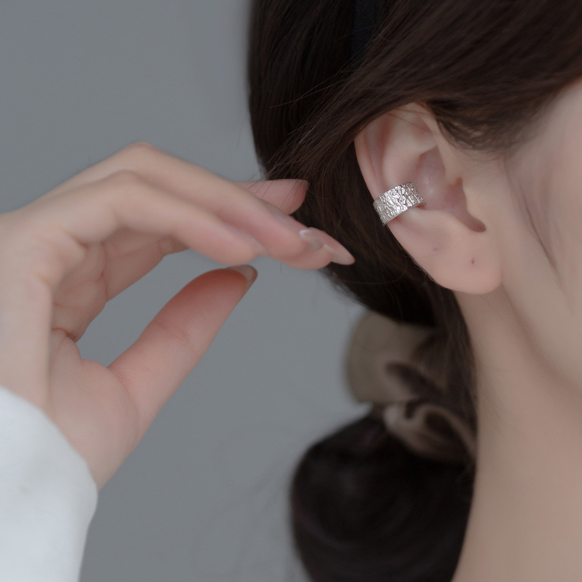 s925 sterling silver thai silver simple chic geometric earrings