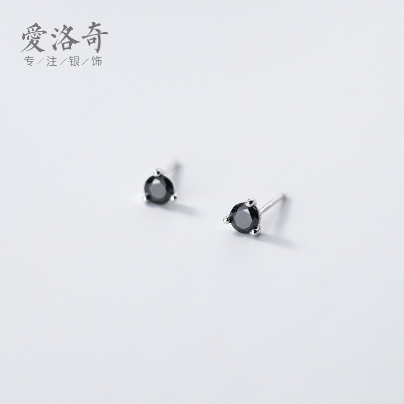 s925 sterling silver trendy simple uniqu earrings