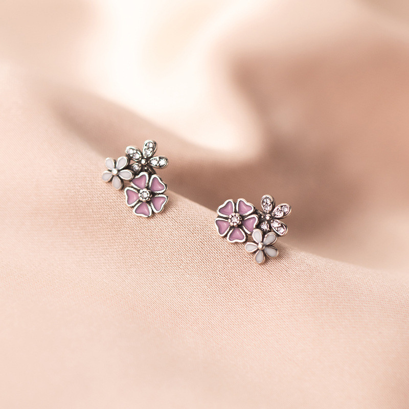 s925 sterling silver fashion simple earrings