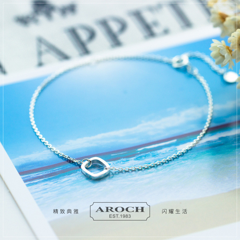 s925 sterling silver chic silver vintage circle bracelet