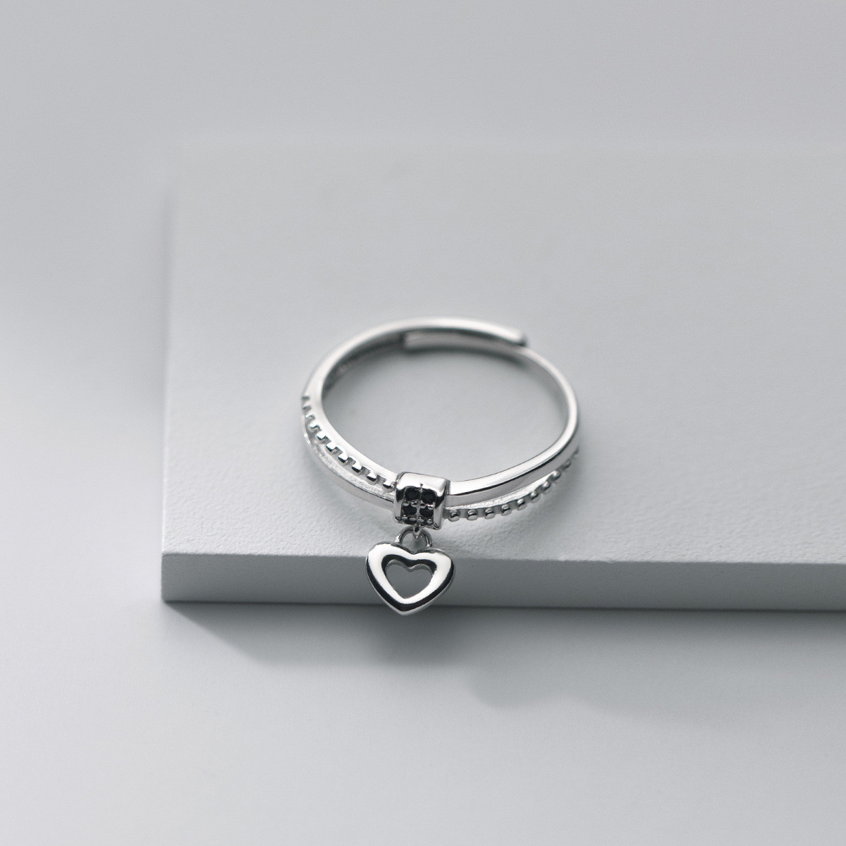 s925 sterling silver circle unique simple geometric circle ring