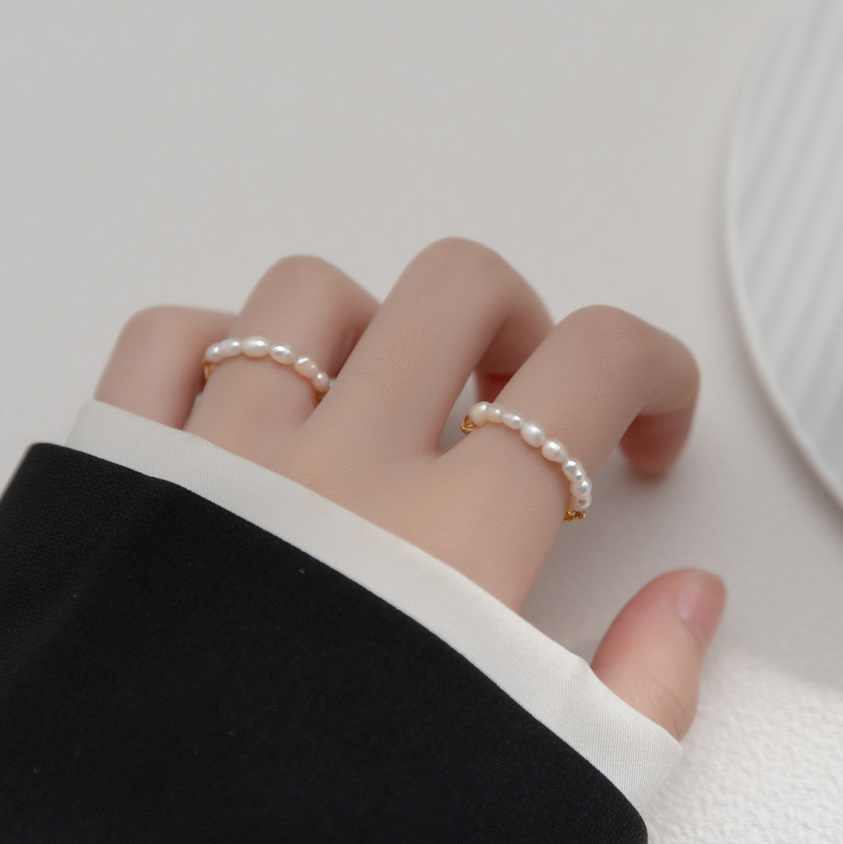 s925 sterling silver simpleV adjustable ring