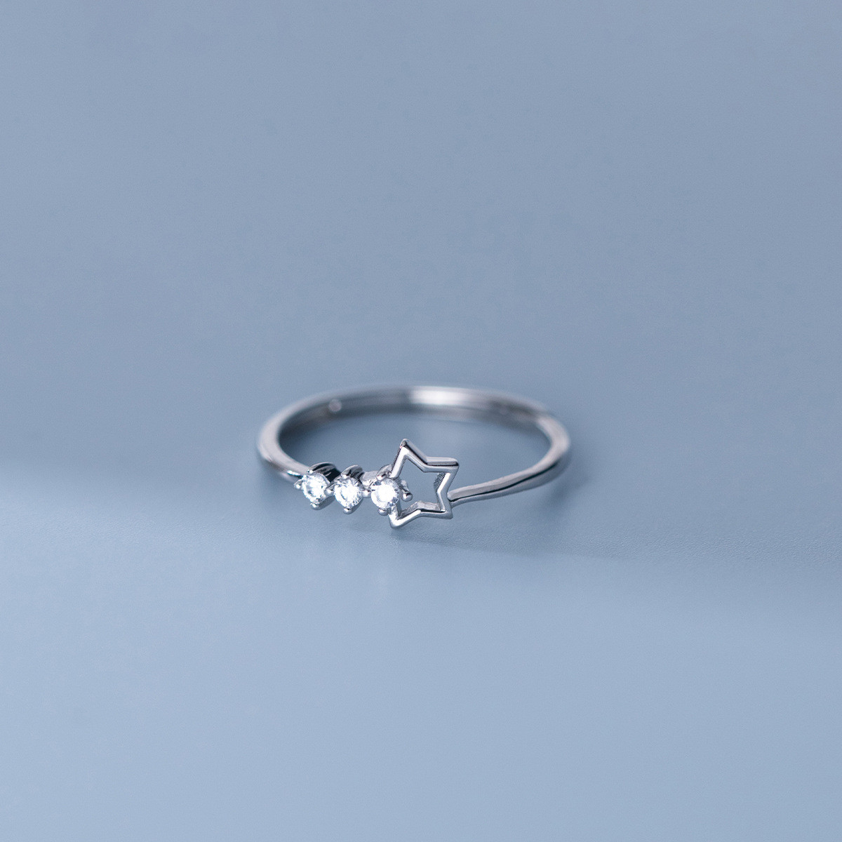 s925 sterling silver chic trendy irregular ring