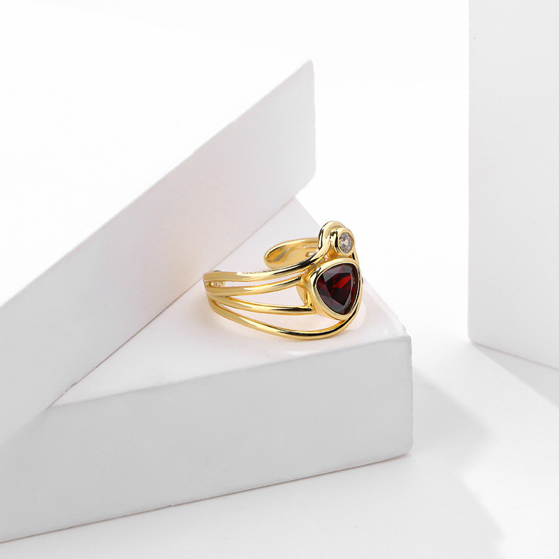 s925 sterling silver metal vintage adjustable ring