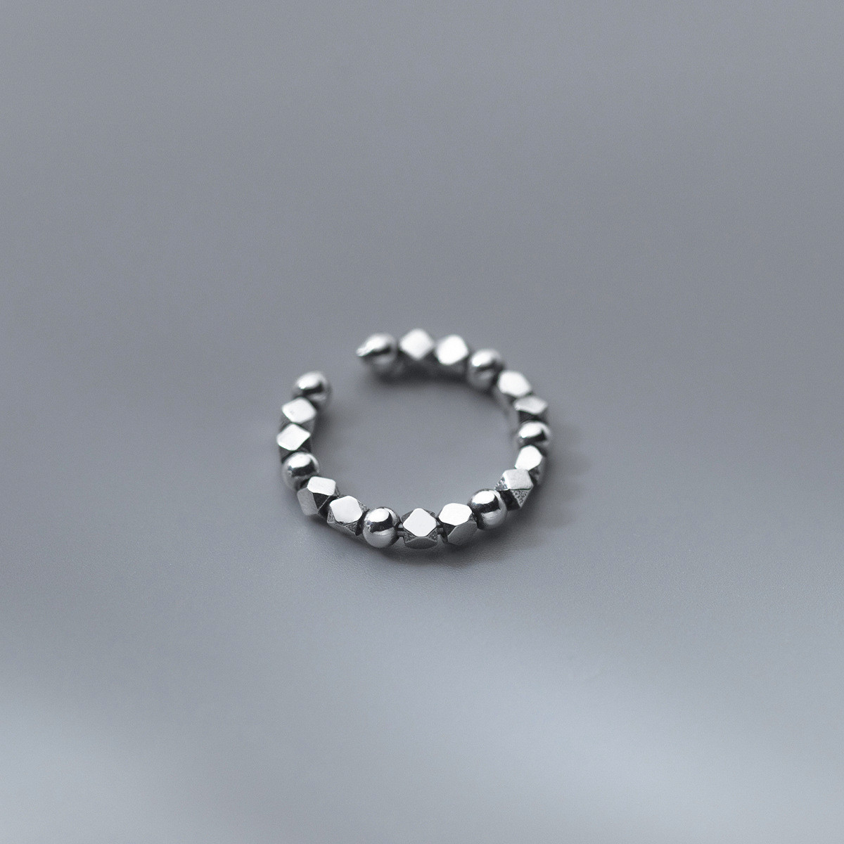 s925 sterling silver vintage silver multilayer rope unique ring