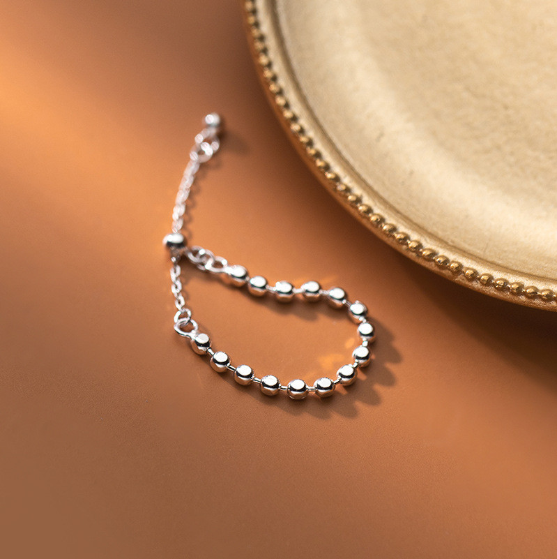 s925 sterling silver wide simple chic adjustable ring