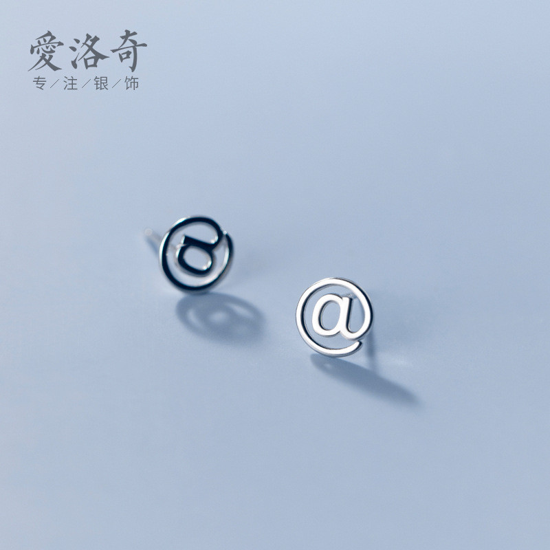 s925 sterling silver simple cute stars earrings