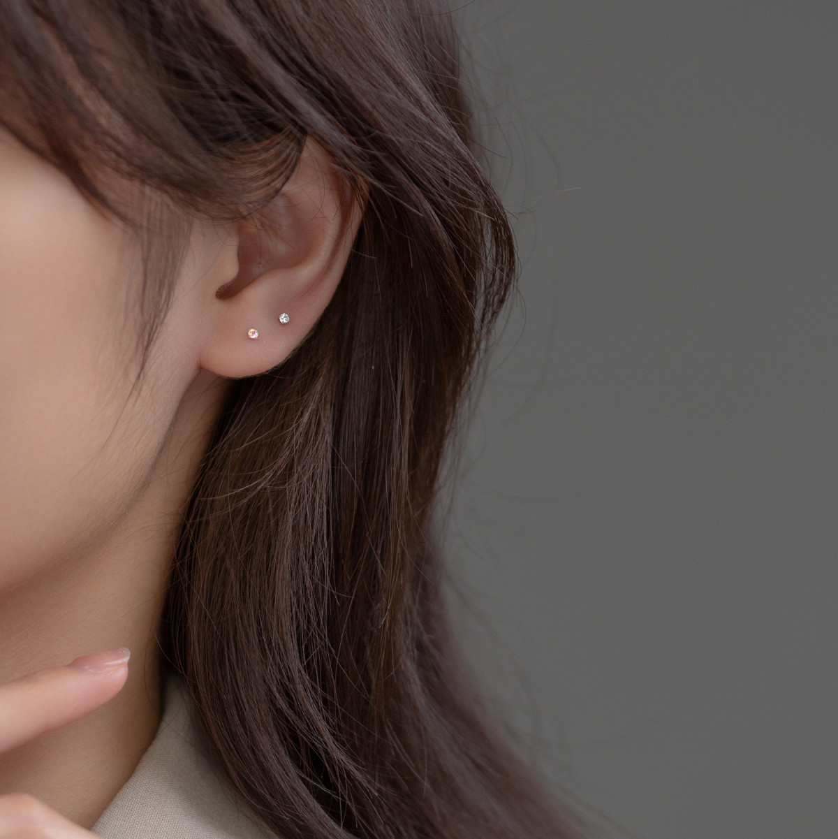 s925 sterling silver chic simple earrings
