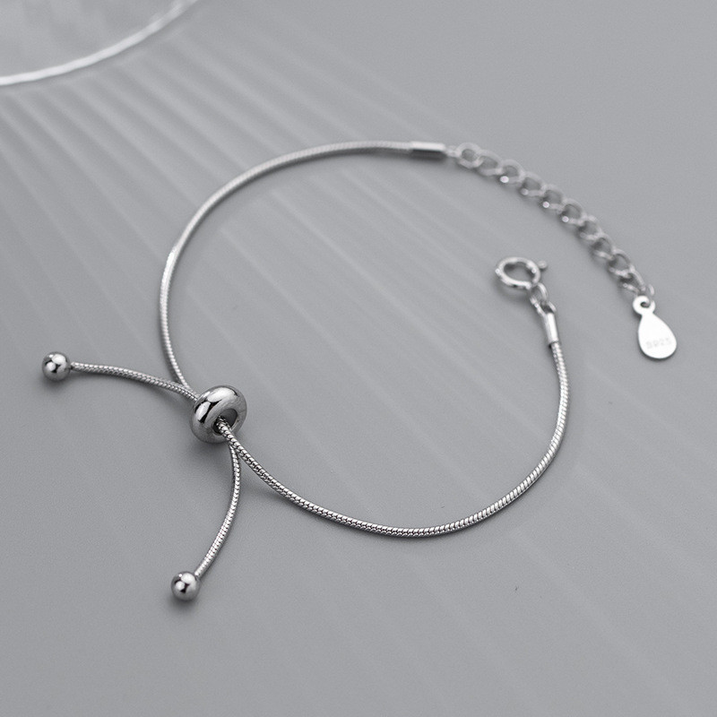 s925 sterling silver fashion simple cross charm bracelet