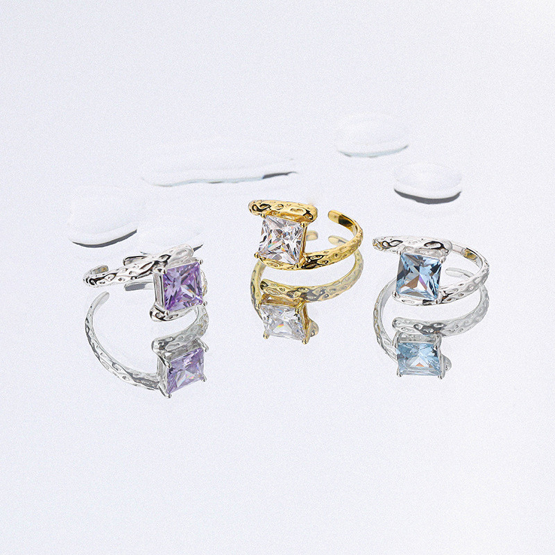 s925 sterling silver adjustable twist ring