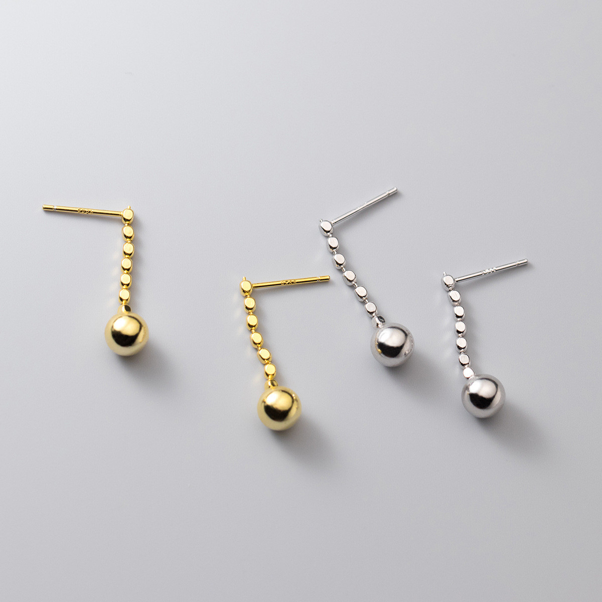 s925 sterling silver fashion simple unique triangle geometric chic earring earrings