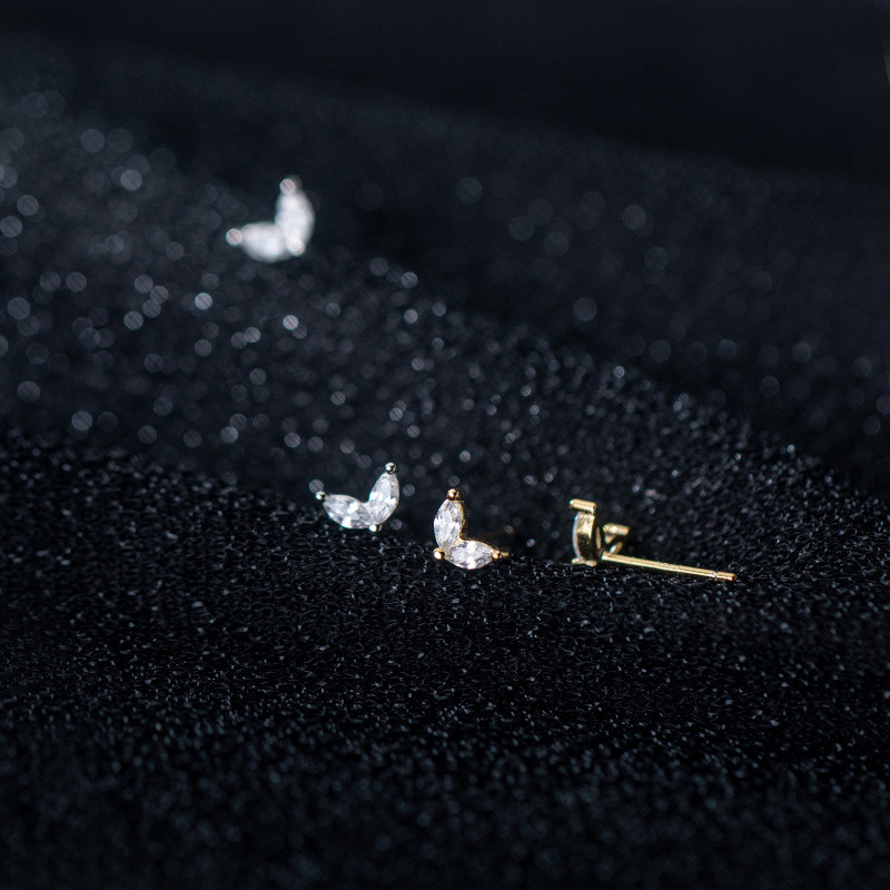 s925 sterling silver triangle earrings