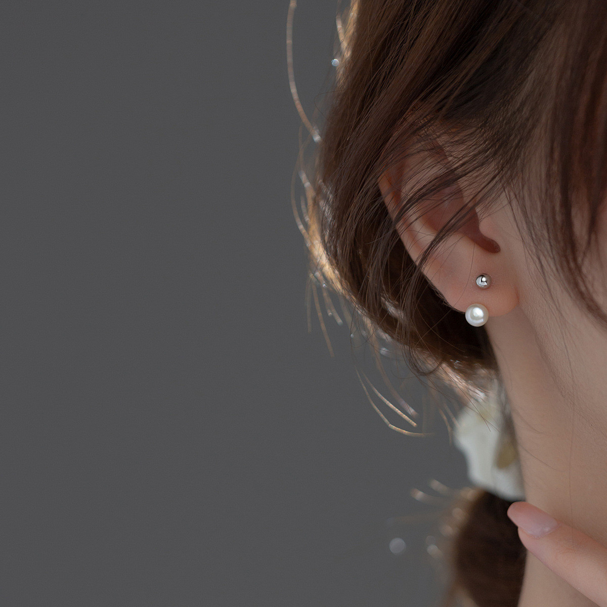 s925 sterling silver simple rhinestone crown cute trendy fashion earring earrings