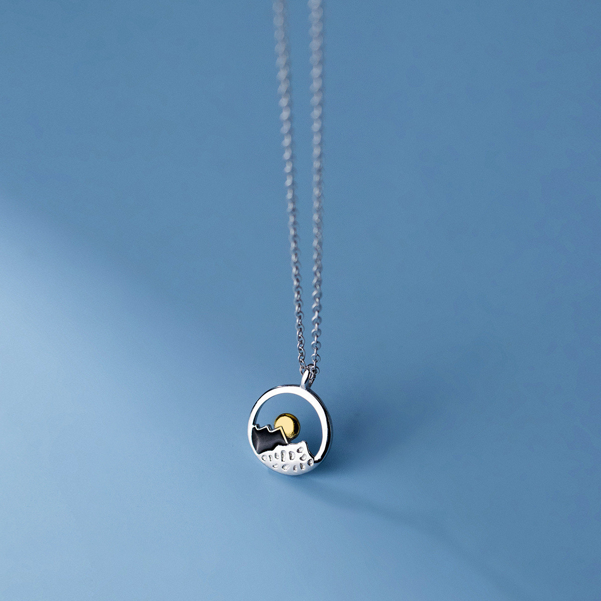 s925 sterling silver simple cute irregular starfish necklace
