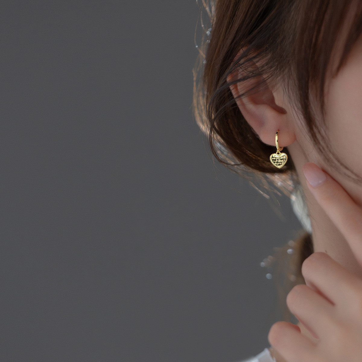 s925 sterling silver hollowedV bar trendy chic earrings
