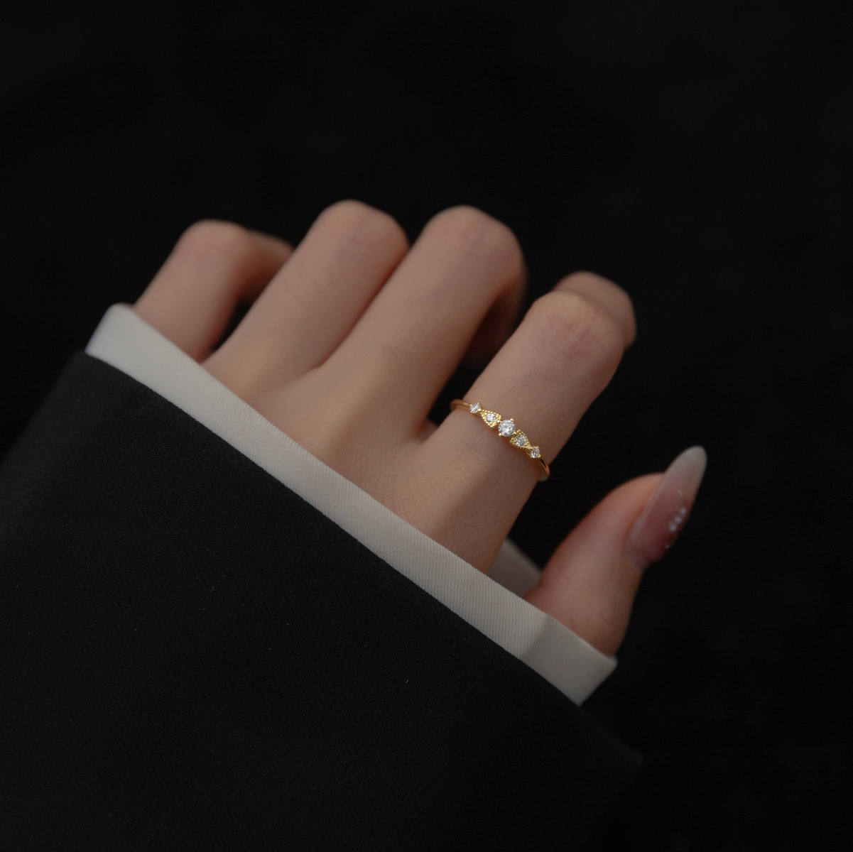 s925 sterling silver fashion unique ring