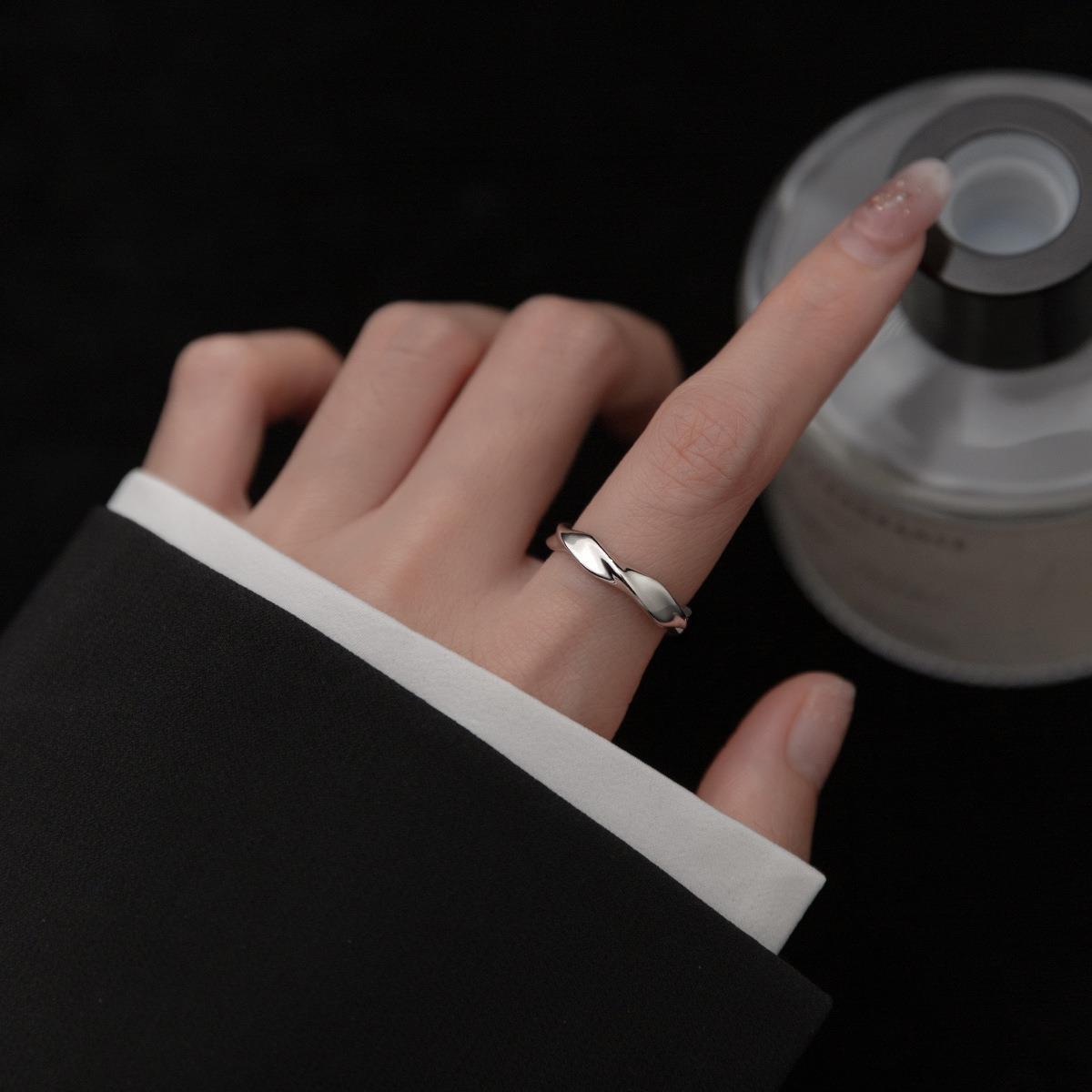 s925 sterling silver wide ring