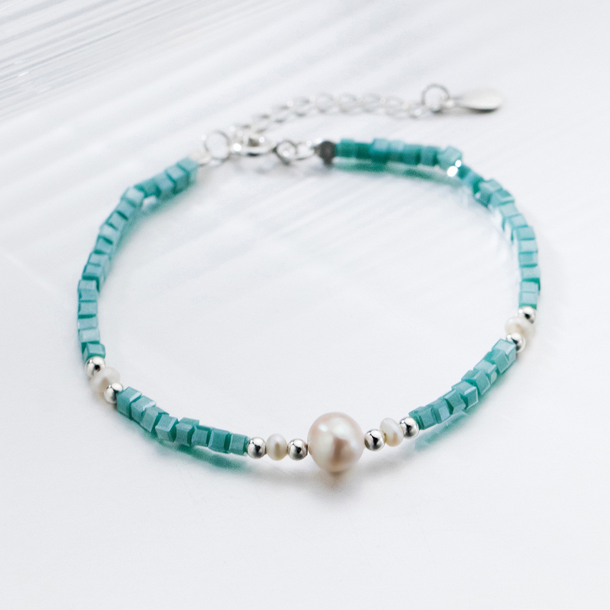 s925 sterling silver smilingface charm bracelet