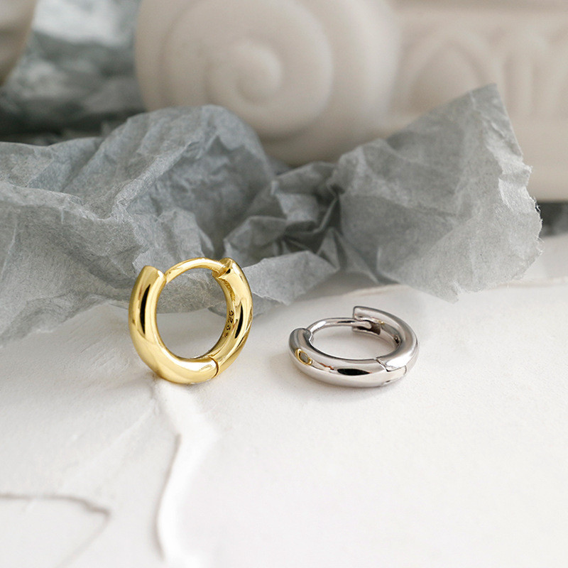 geometric simple quality s925 sterling silver earrings