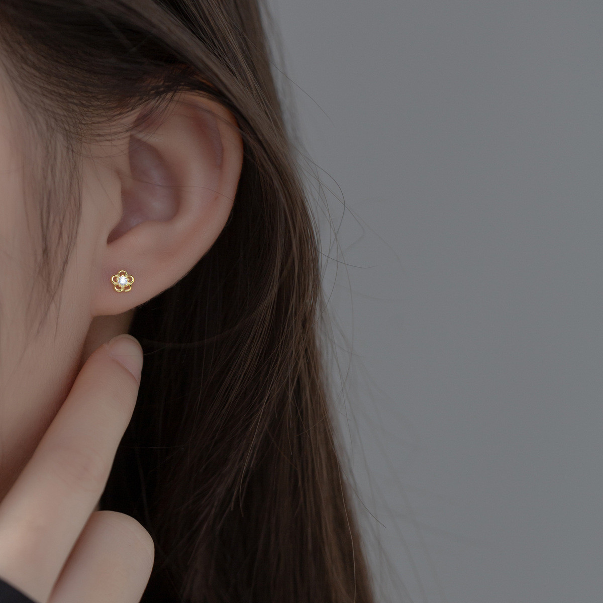 s925 sterling silver rhinestone grade elegant earrings