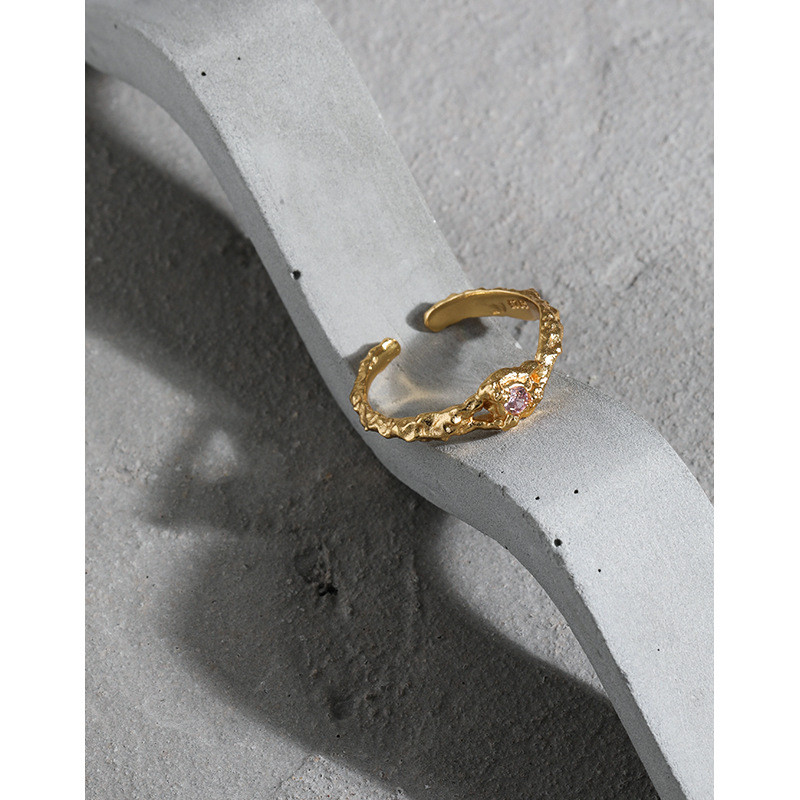 s925 sterling silver simple geometric elegant ring