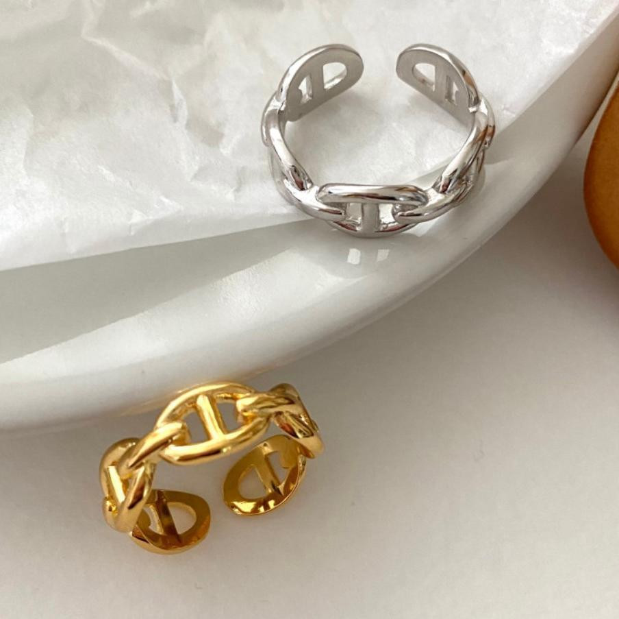 sterling silver twist design ring